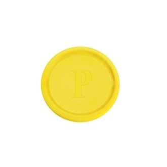 Papírenské zboží - Žeton žlutý [100 ks]
