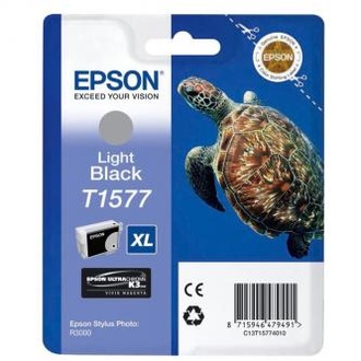 Papírenské zboží - Epson originální ink C13T15774010, light black, 25,9ml, Epson Stylus Photo R3000