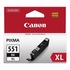 Papírenské zboží - Canon Original Ink CLI551BK XL, black, 1130S, 11ml, 6443B001, high capacity, Canon PIXMA iP7250, MG5450, MG6350, MG7550