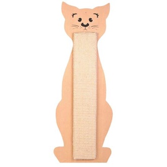 Papírenské zboží - Škrabadlo tvar kočka přírodní/béžový 21 x 58 cm 