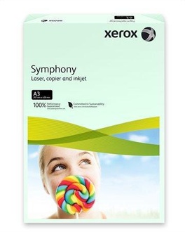 Papírenské zboží - Xerografický papír "Symphony", světle zelená, A3, 80g, XEROX