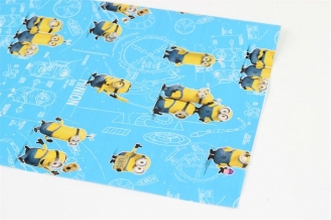 Papírenské zboží - Balící papír Standard 70x100cm mimoni modrá [1 list]