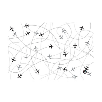 Papírenské zboží - Podložka na stůl PP 60x40cm Planes