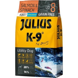 Papírenské zboží - JULIUS K-9 ADULT SALMON&SPINACH 340 g