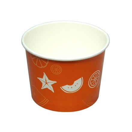 Papírenské zboží - Miska na zmrzlinu 450 ml FRUITS [50 ks]