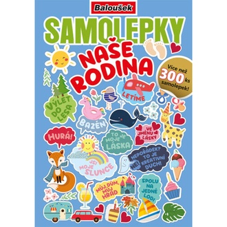 Papírenské zboží - Samolepkový sešit - Naše rodina