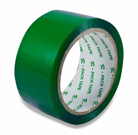 Papírenské zboží - Barevná samolepicí páska Reas Pack 48 mm × 66 m zelená