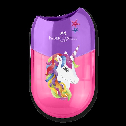 Papírenské zboží - Ořezávátko Faber-Castell Unicorn 2 otvory, s odpadní nádobkou