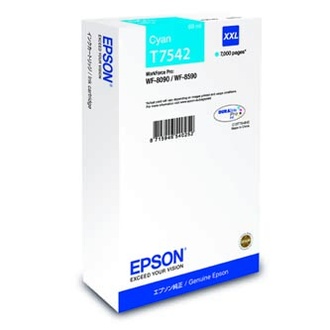 Papírenské zboží - Epson originální ink C13T754240, T7542, XXL, cyan, 69ml, Epson WorkForce Pro WF-8090DW, W
