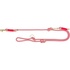 Papírenské zboží - Soft Rope Verlängerungsleine rund gewebt, S-XL: 2,00 m/ 10 mm, rot/creme