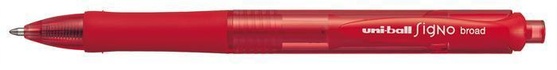 Papírenské zboží - Gelstift „UM-152“, rot, 0,3 mm, Druckmechanismus, UNI