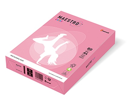 Papírenské zboží - MAESTRO color PASTELL 160g 250 listů Flamingo - OPI74