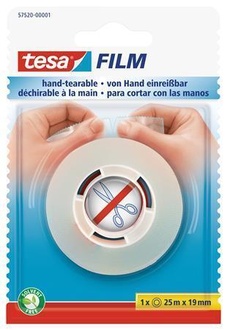 Papírenské zboží - Lepicí páska "Tesafilm 57520", průhledná, 19 mm x 25 m, TESA