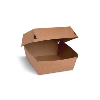 Papírenské zboží - Burger box (PAP) kraft 115 x 115 x 78 mm [100 ks]