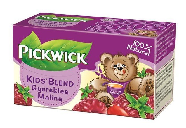 Papírenské zboží - Ovocný čaj "Kid's Blend", malina, 20 x 1,5 g, PICKWICK