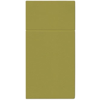 Papírenské zboží - Ubrousky na příbory PAW AIRLAID 40x40 cm Monocolor olive [25 ks]