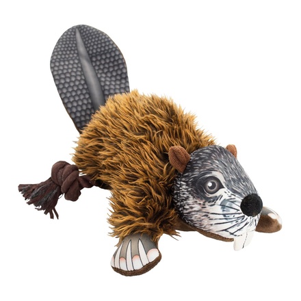 Papírenské zboží - Bobr na laně, 39 cm, plyšová hračka pro psy, HIPHOP DOG