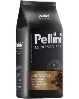 Papírenské zboží - Káva zrnková, pražená, vakuově balené, 500 g, PELLINI "Vivace"