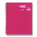Papírenské zboží - Spirálový blok FolderMate Nest růžový