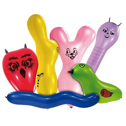 Papírenské zboží - Nafukovací balónky Zvířata 6 ks