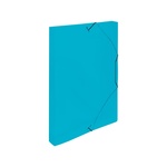 Papírenské zboží - Krabice PP s gumou A4 Lines modrá