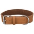 Papírenské zboží - Heartbeat rustikales Lederhalsband – braun L: 47–55 cm/40 mm