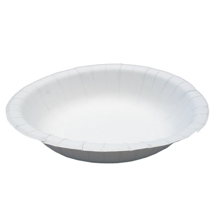 Papírenské zboží - Papírový talíř hluboký na polévku / salát IDEAL průměr 20 cm [50 ks]