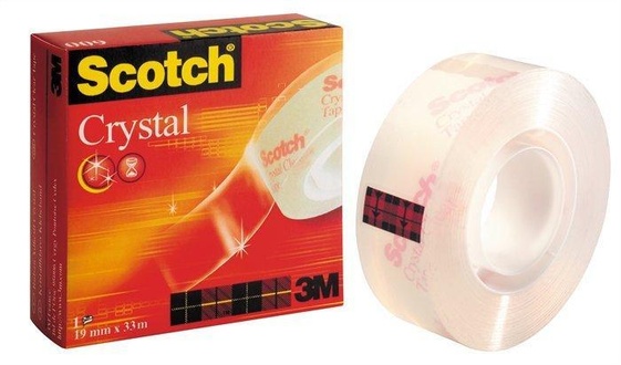 Papírenské zboží - Lepicí páska, 19mm x 33m, 3M/SCOTCH "Crystal"