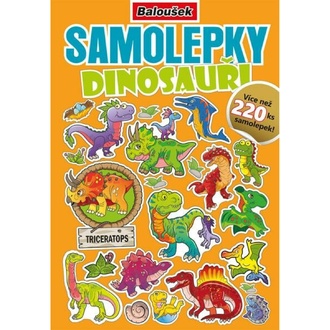 Papírenské zboží - Samolepkový sešit - Dinosauři