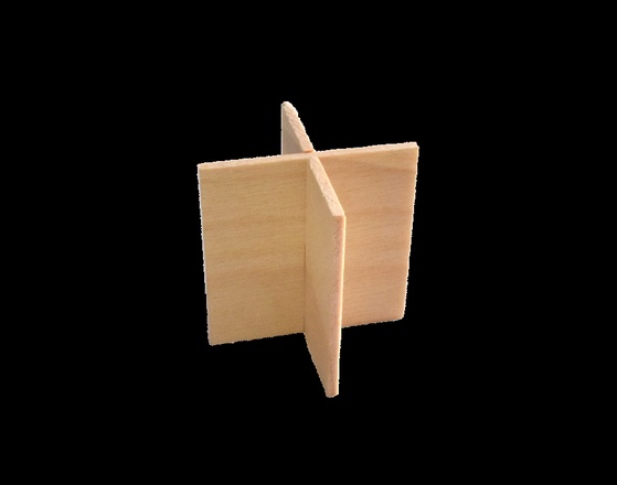 Papírenské zboží - Dřevěný distanční stojánek do pizza krabic 3 cm [100 ks]
