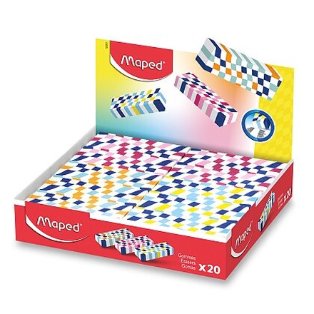 Papírenské zboží - Pryž Maped Checkboard - mix motivů , 1 ks