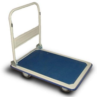 Papírenské zboží - Ruční přepravní vozík, 300 kg, modro-bílý