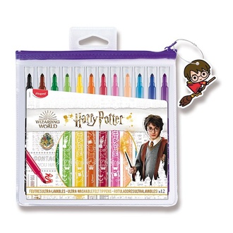 Papírenské zboží - Dětské fixy Maped Color'Peps Harry Potter 12 barev, pouzdro na zip