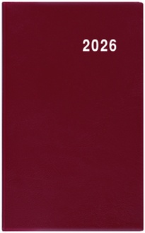 Papírenské zboží - Týdenní diář - Gustav - PVC - bordó