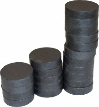 Papírenské zboží - magnety kulaté 20 mm černé