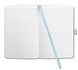 Papírenské zboží - Exklusives Notizbuch „Jolie“, pastellblau, liniert, 135x203 mm, 174 Blatt, SIGEL