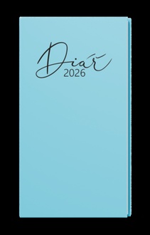 Papírenské zboží - Týdenní diář - Jakub - Pastel - kapesní  - modrá
