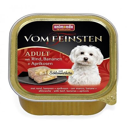 Papírenské zboží - V.Feinsten CORE hovězí, banán + meruňky pro psy 150g 