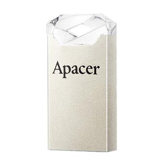 Papírenské zboží - Apacer USB flash disk, USB 2.0, 16GB, AH111, stříbrný, AP16GAH111CR-1, USB A