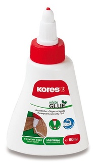 Papírenské zboží - Tekuté disperzní lepidlo Kores White glue 60 ml