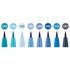 Papírenské zboží - Faber-Castell Pitt Artist Pen Brush Blues 8er-Set, Spitze B