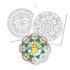 Papírenské zboží - Avenue Mandarine Graffy Pop Mandala Tiere Malvorlage