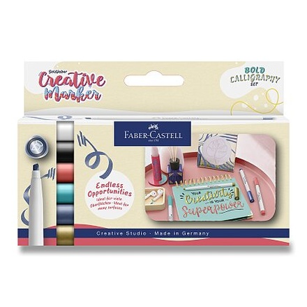 Papírenské zboží - Popisovače Faber-Castell Creative Calligraphy - 6 ks