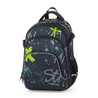 Papírenské zboží - Studentský batoh OXY SCOOLER Graffiti Blue