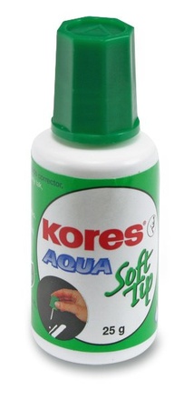 Papírenské zboží - Opravný lak Kores Aqua Soft houbička, 25 g