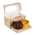 Papírenské zboží - ECO-Papierbox für Muffins 100x160x100 mm braun mit Fenster [25 Stück]