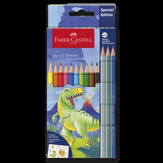 Papírenské zboží - Pastelky Faber-Castell Dinosaurus 13 barev