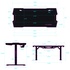 Papírenské zboží - ULTRADESK Spieltisch FORCE - weiß, 166x70 cm, 76.5 cm, mit XXL-Mauspad