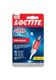 Papírenské zboží - Vteřinové lepidlo "Loctite Super Bond Original", 4 g, HENKEL