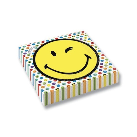 Papírenské zboží - Papírové ubrousky Smiley World 33 x 33 cm, 16 ks